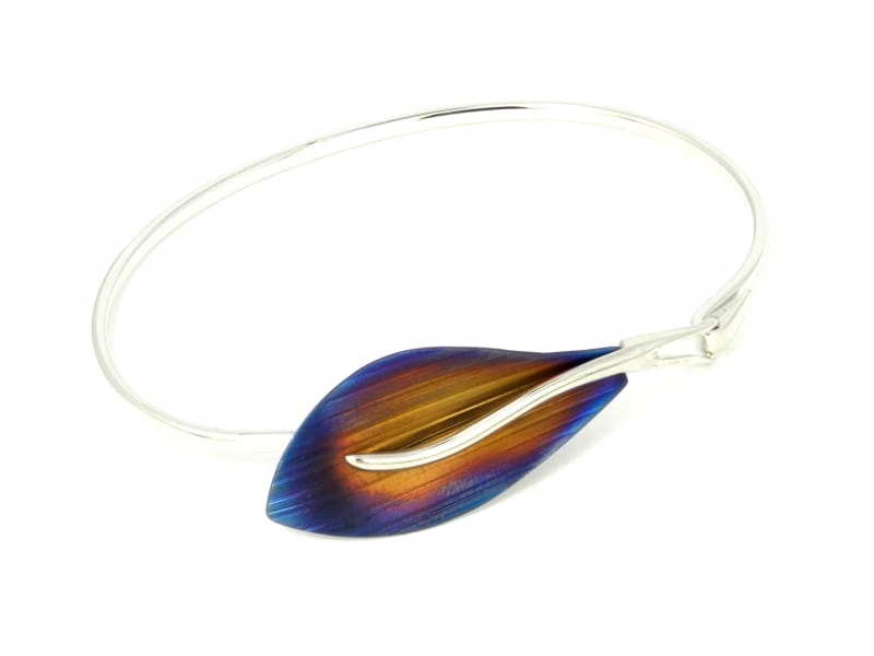 Náramek květ ombre titan