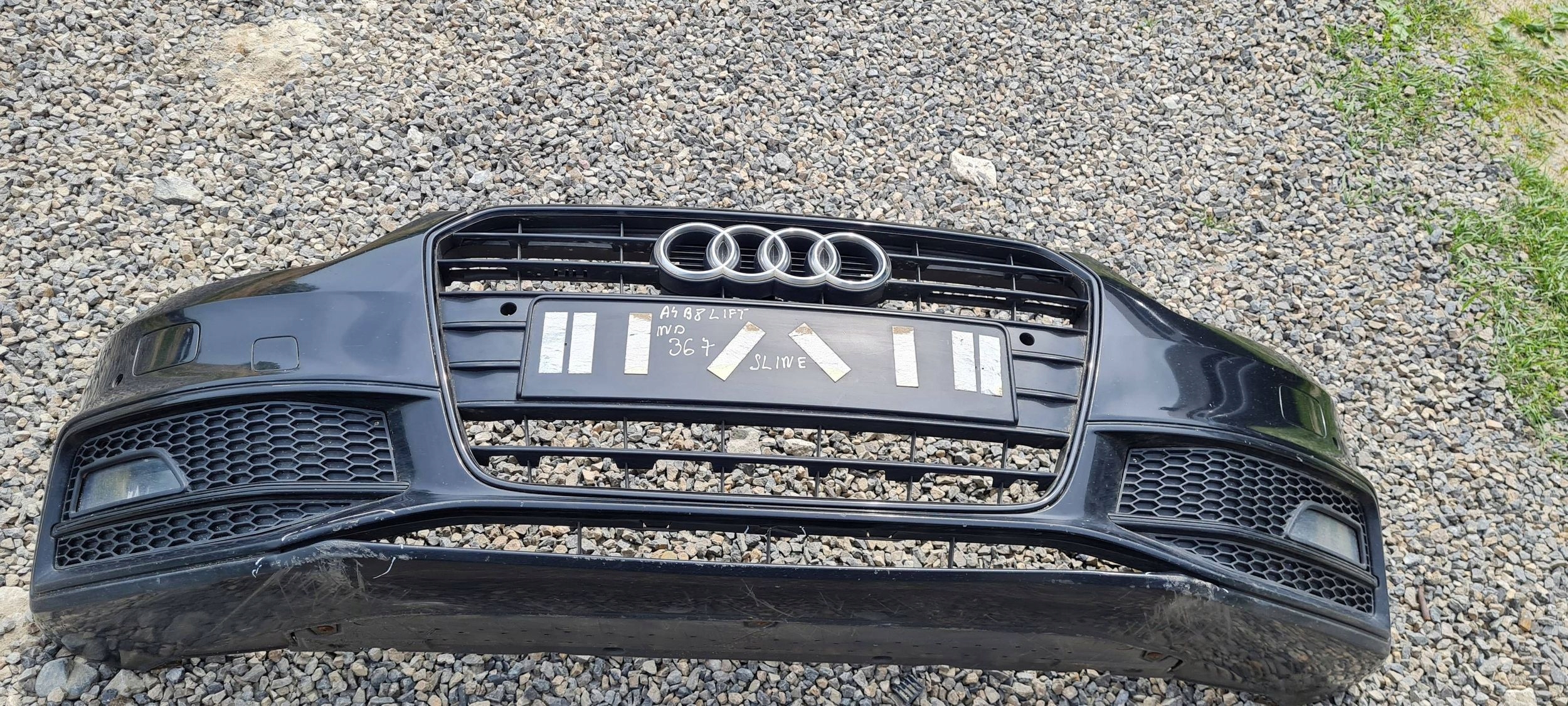 A4 B8 LIFT ZDERZAK PRZÓD PRZEDNI GRILL ATRAPA POD PDC SLINE S-LINE LY9B