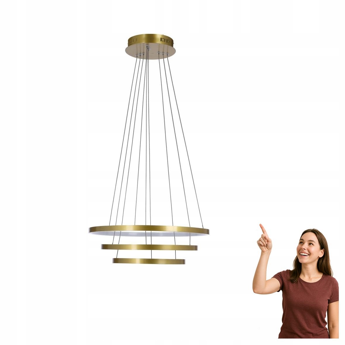 Závesná lampa 50+40+30 Led 60W Lune 33-76397 Candellux