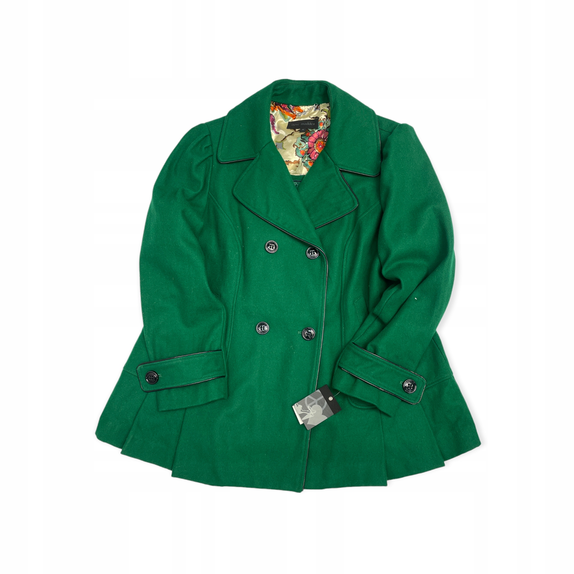 Zelený dámský kabát Steve Madden XL