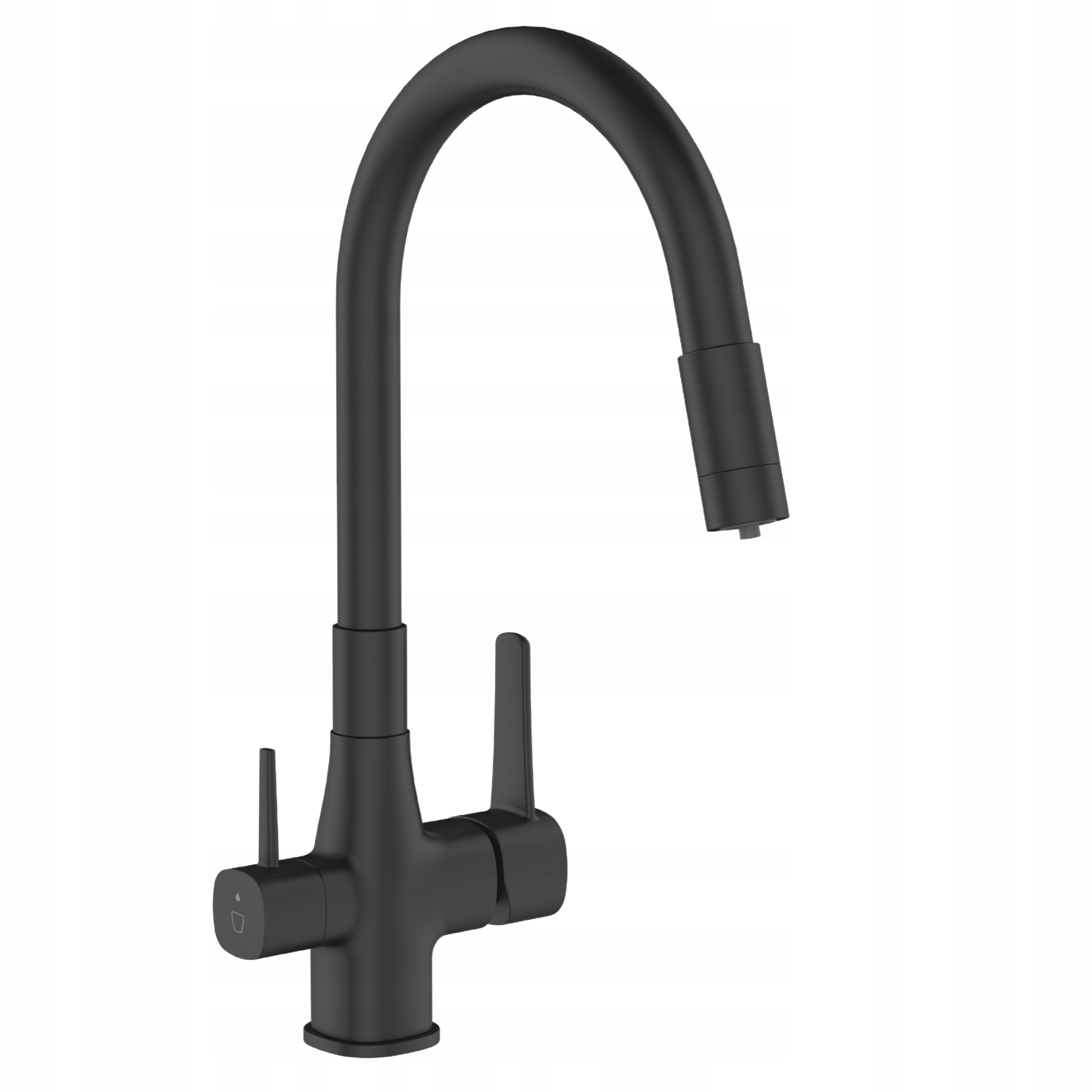 Dřezová baterie s filtrem Magic černá BZ-08-F04-V