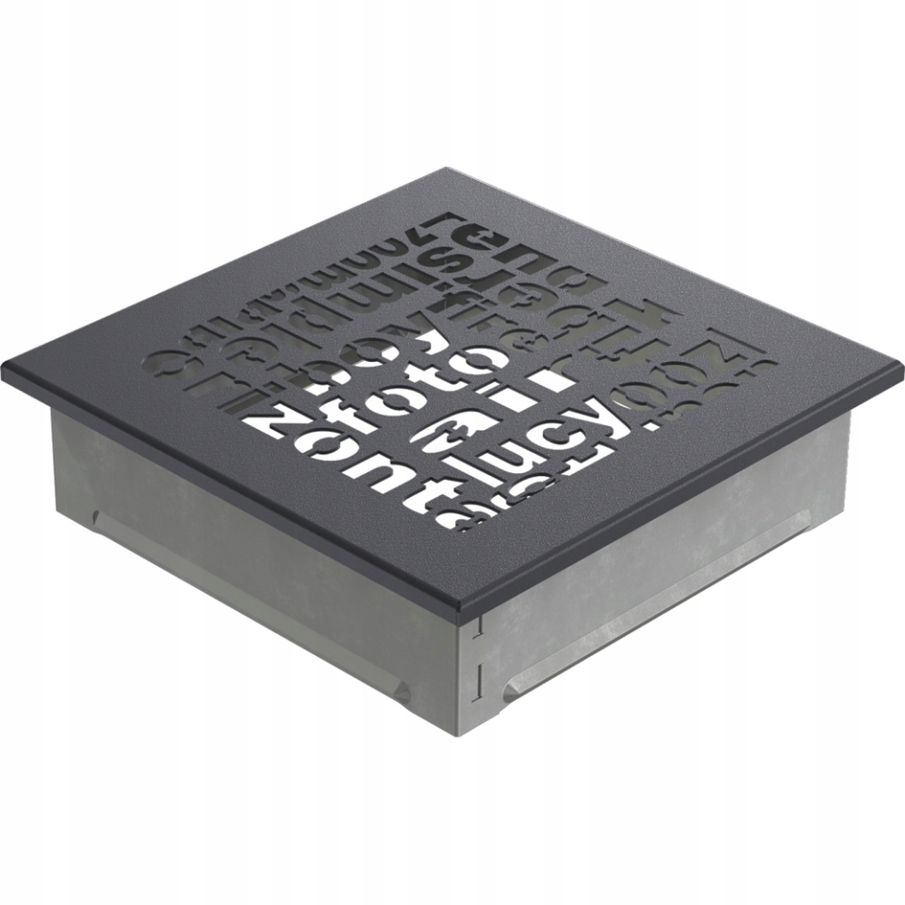 Ventilační mřížka Abc 17x17 grafitová