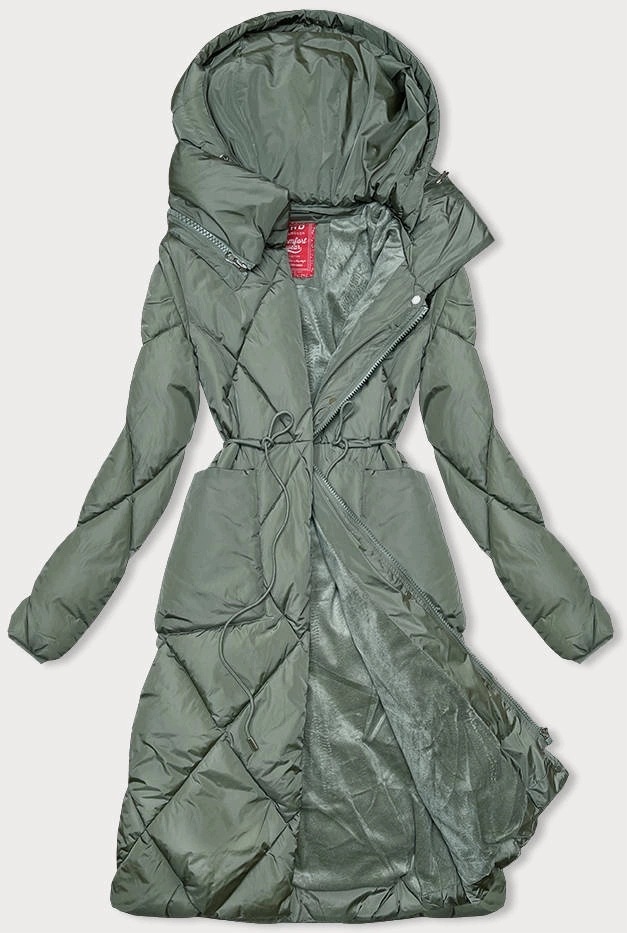 Zimní Bunda Kapuce LHD-23021 Khaki S (36)