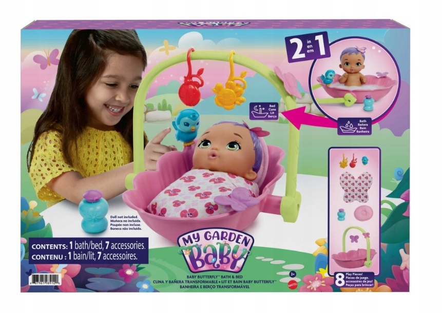

My Garden Baby. HBH46 Wanienka łóżeczko 2w1