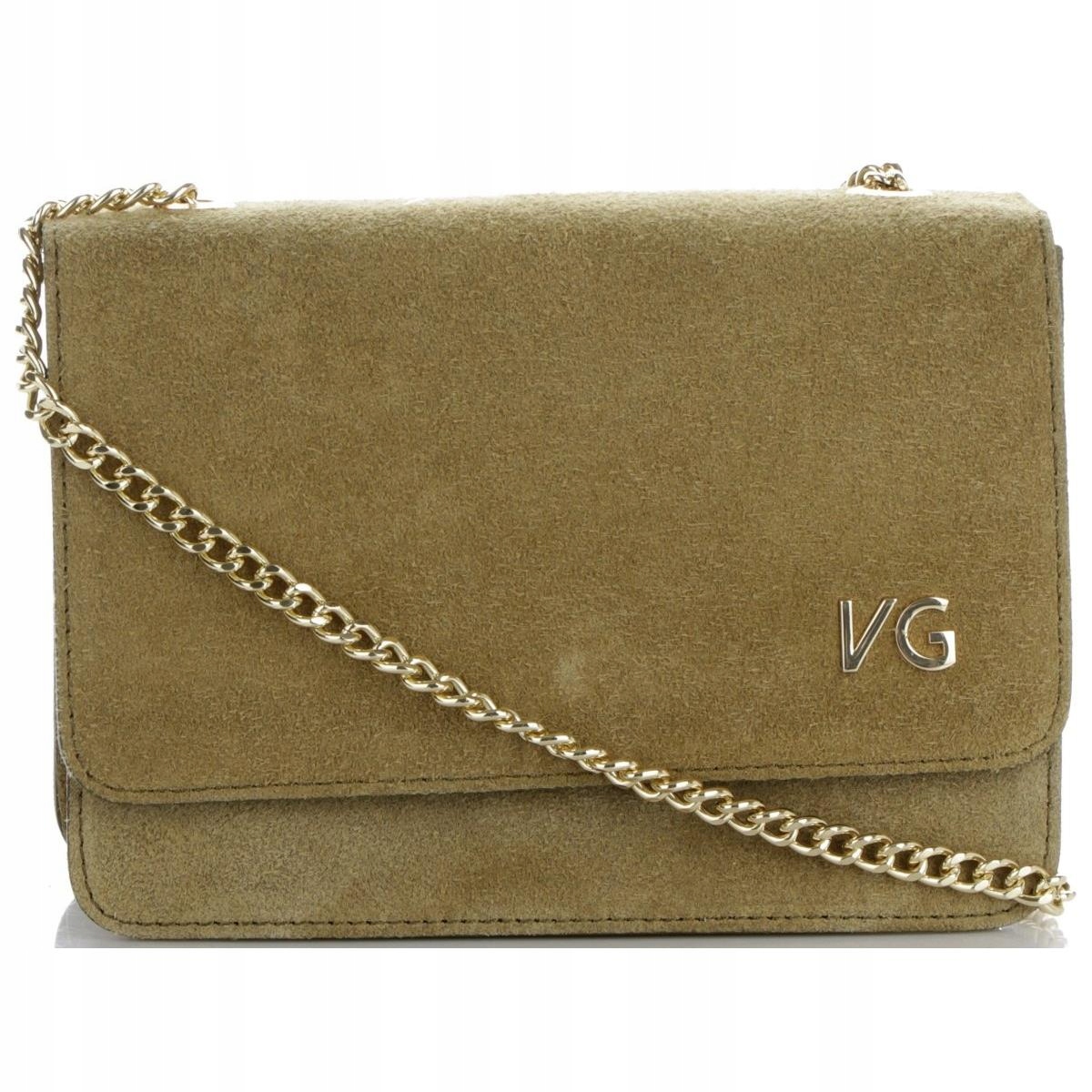 Kožená kabelka Přes Rameno Vittoria Gotti Zelená