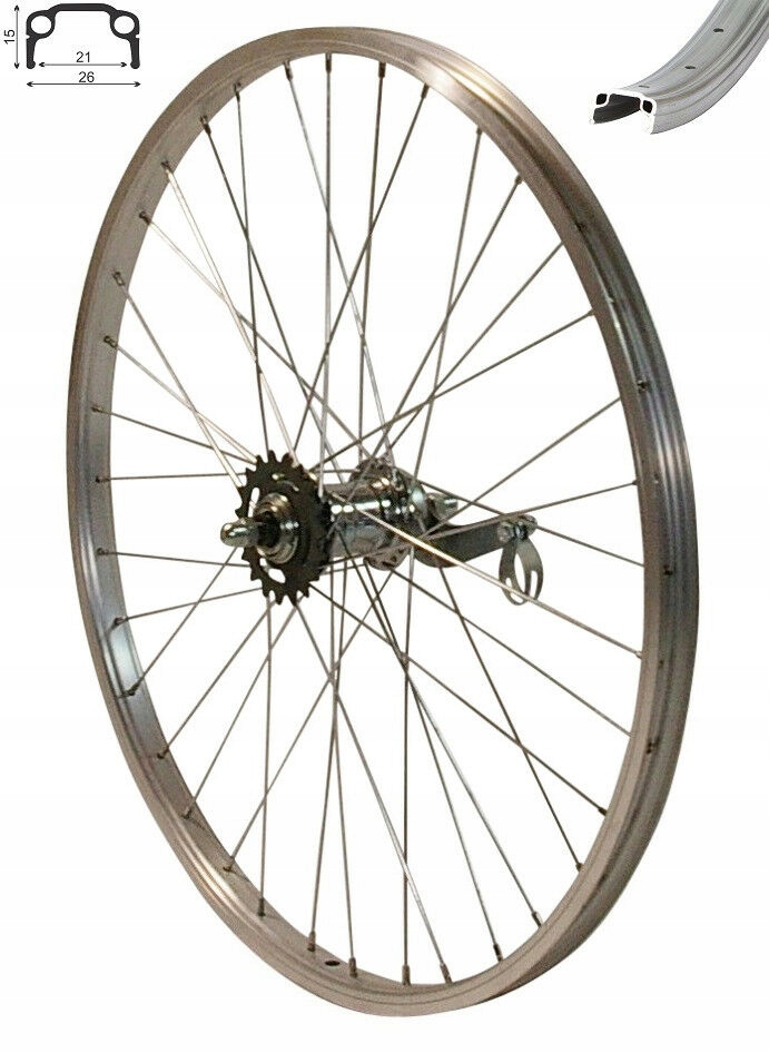 Kolo 24 zadní torpedo alu ráfek s nábojem Velo např. pro skládací díl typu Jubilat