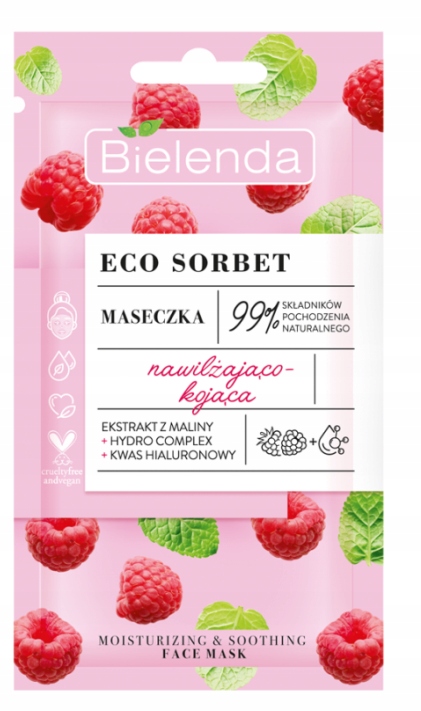 

Bielenda Eco Sorbet Malina Maseczka Nawilżająca 8G