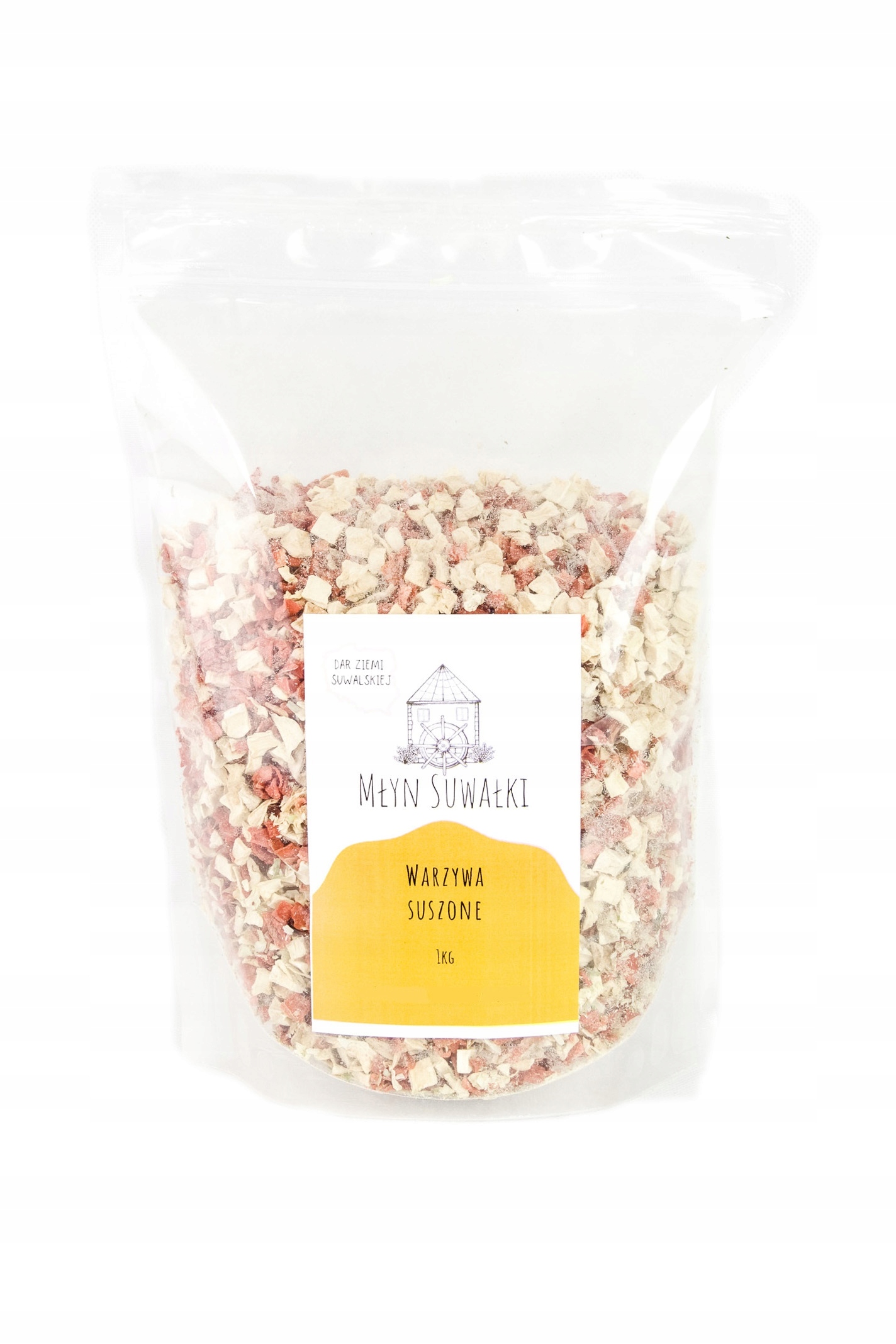 WARZYWA SUSZONE POLSKIE naturalne kostka 1kg