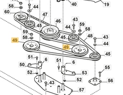 Remenica agregátu Stiga Titan 1134-7814-01