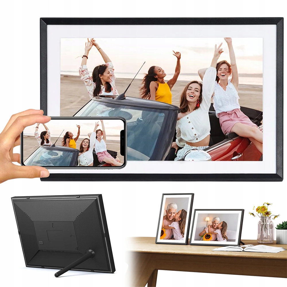 Digitální Rámeček Pro Fotografie 10.1 Ips S Pamětí 32 Gb A Možností Sdílení