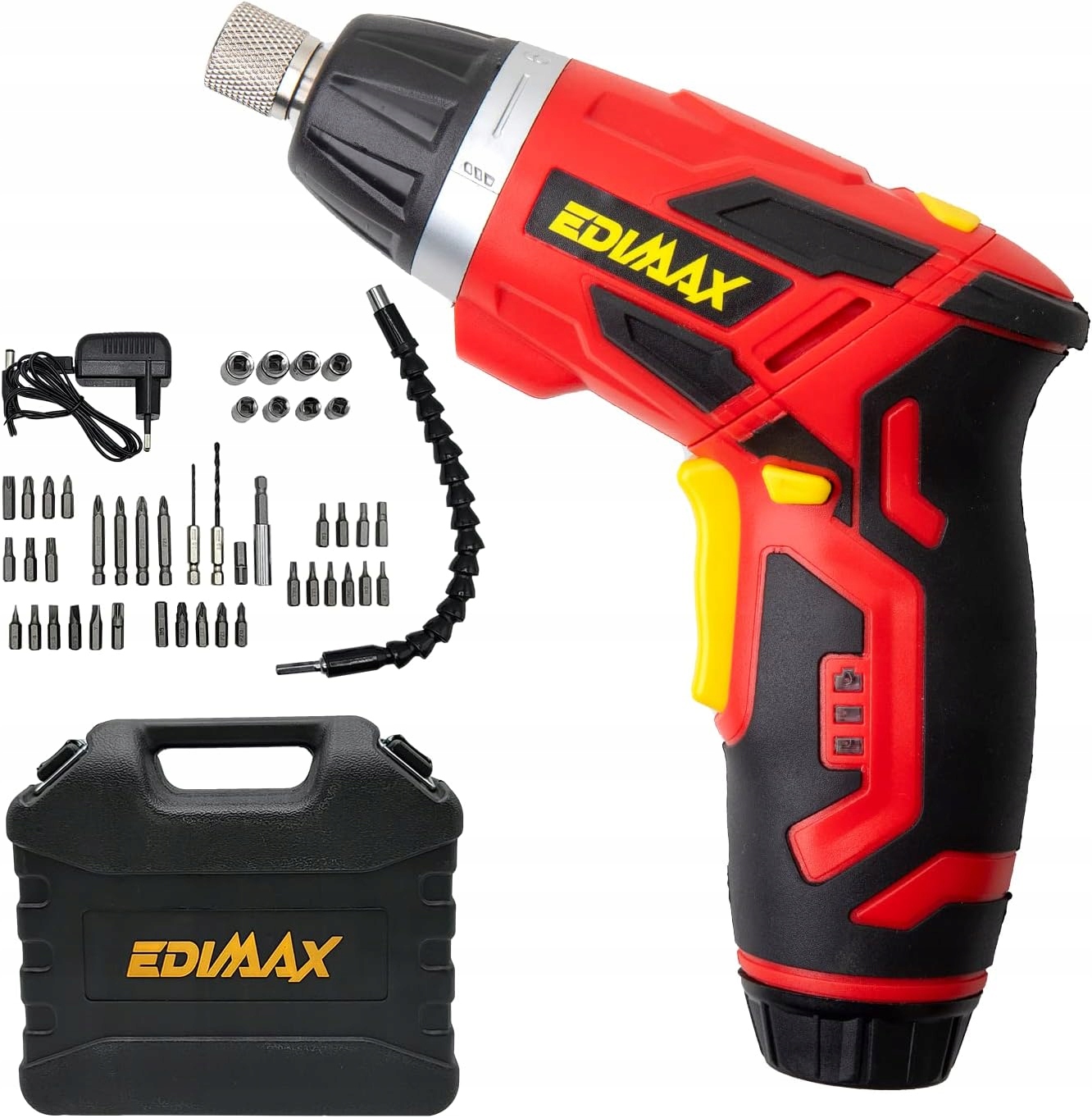 Akumulátorový Aku Šroubovák Edimax 3,6 V Led 47 Usb příslušenství