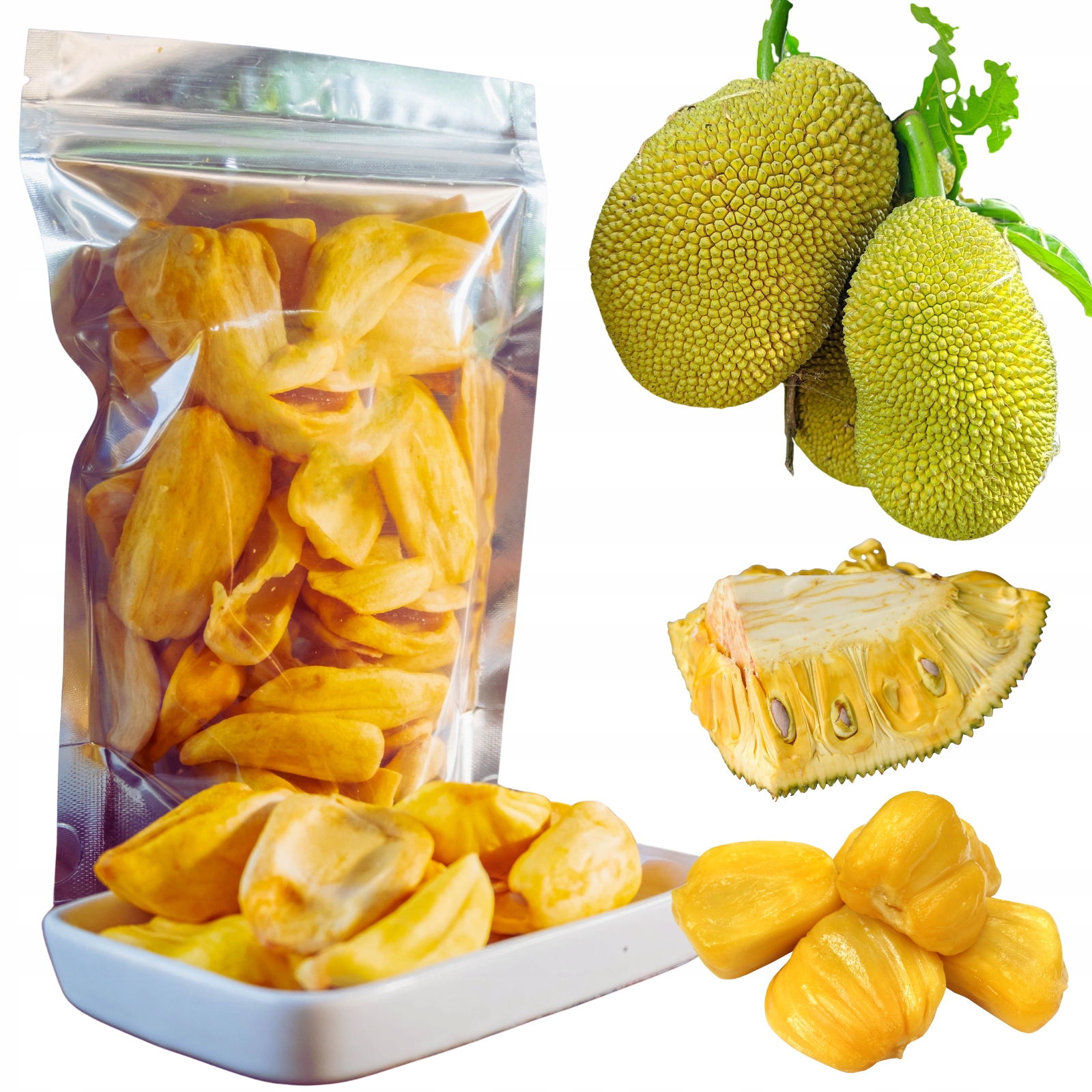 Jackfruit Chipsy Křupavé Chlebovník sušený bez cukru přírodní 250 g