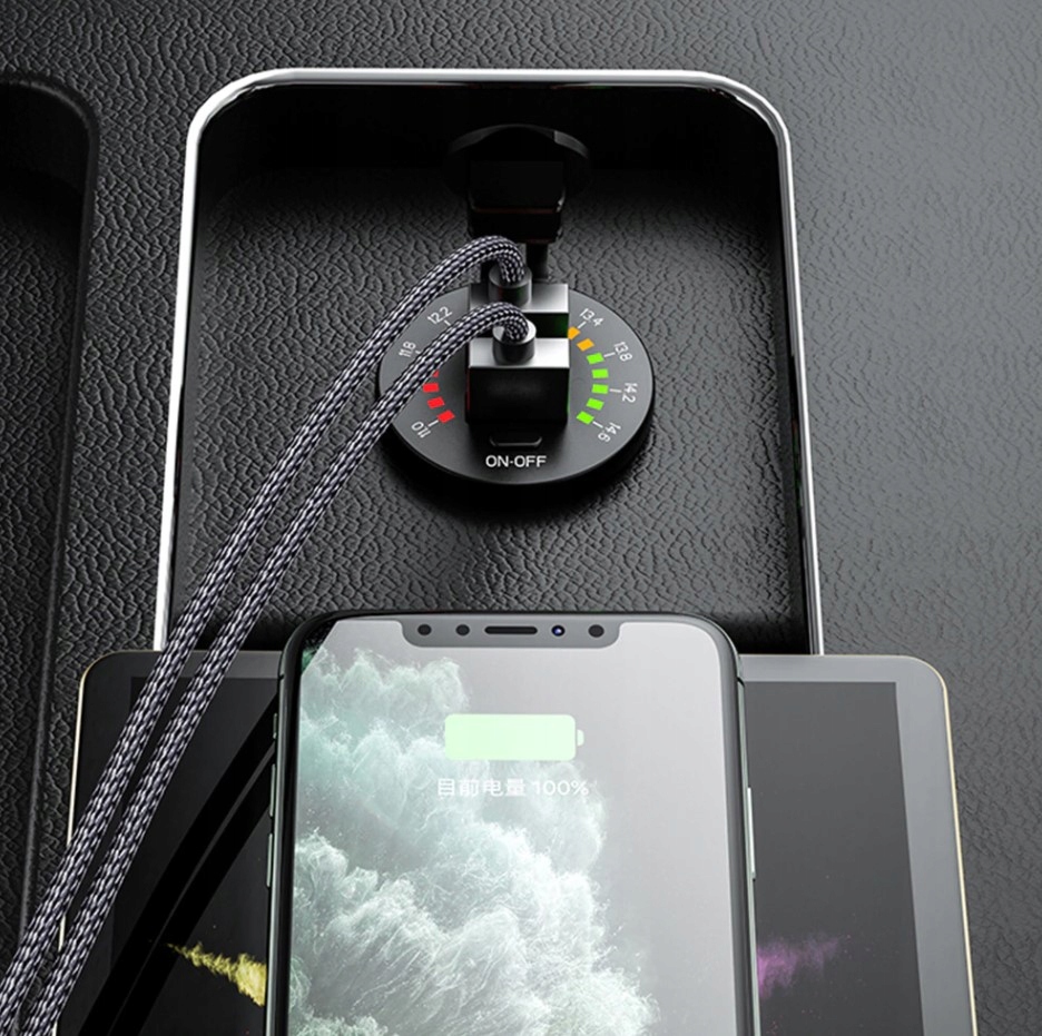 ŁADOWARKA Z PODWÓJNYM PORTEM USB QC4.8A WOLTOMIERZ Model 4.8