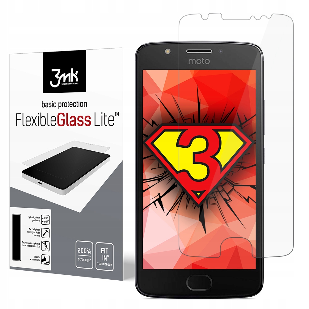 

Motorola Moto E4 XT1767 --- 3mk FlexibleGlass Lite