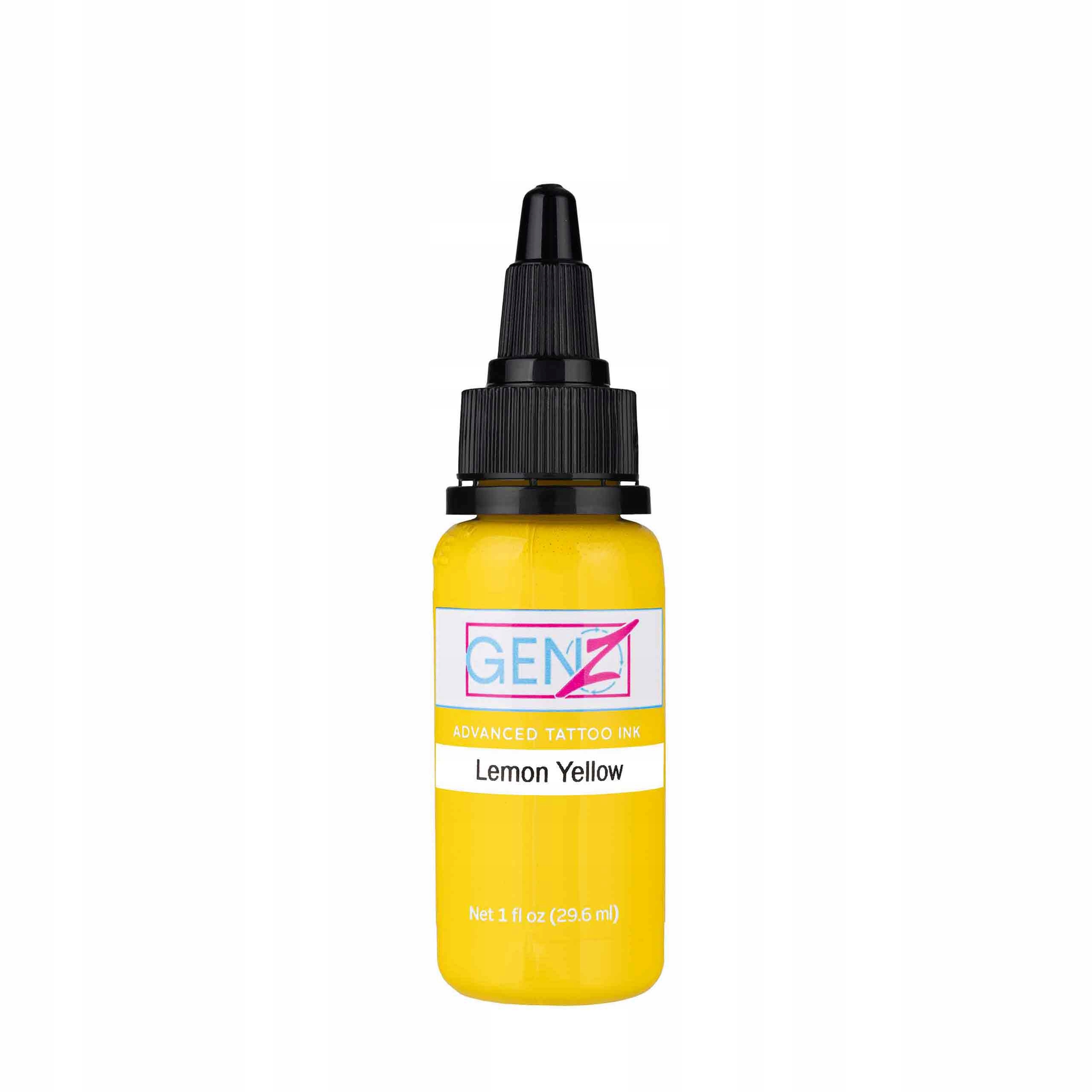 Intenze Gen-z Lemon Yellow 30 ml Barva na tetování Inkoust Tetování