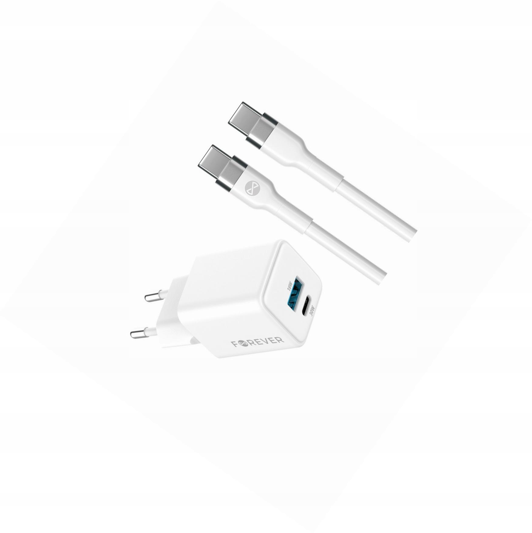 Szybka ładowarka GaN 30W Usb i Usb-c z kablem do Motorola Moto G22