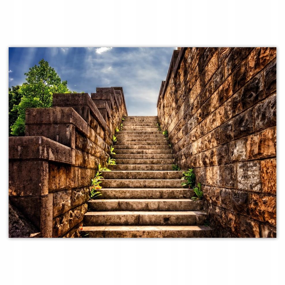 

Naklejki 70x50 Kamienne Schody Mur