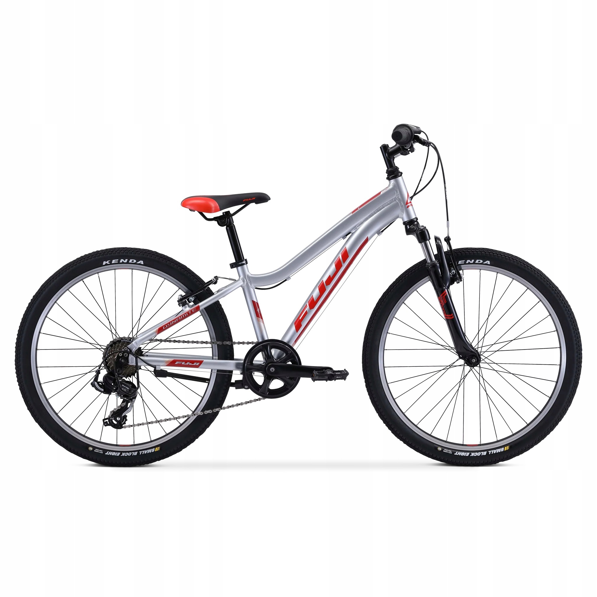 Dětské Kolo Fuji Dynamite 24 Sport Rám 12" Shimano Tourney 1X7 Stříbrná Barva
