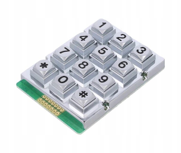 UM215.6 12tlačítková kovová klávesnice 200 mA 24 V DC