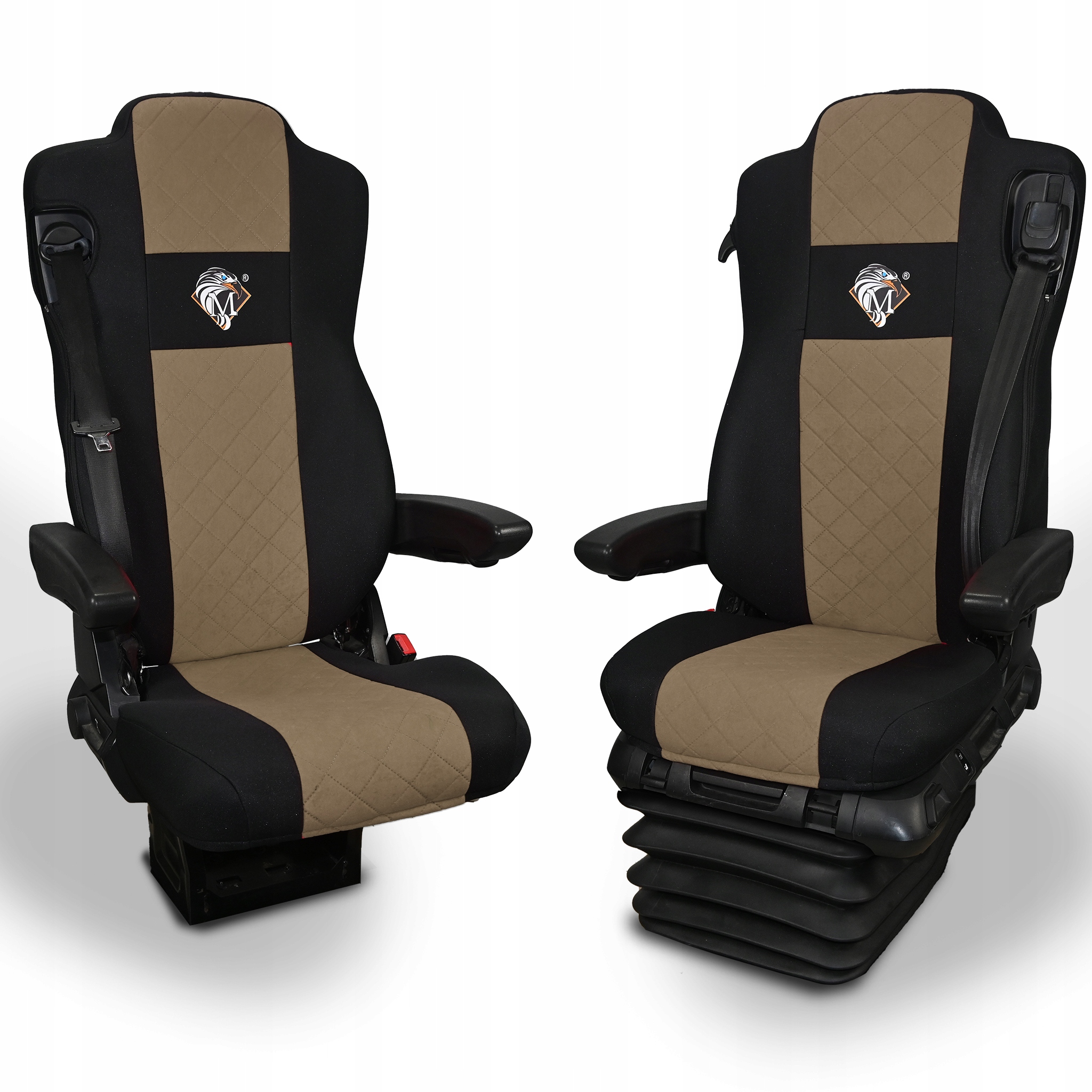 Pokrowce na fotele MERCEDES ACTROS MP4, MP5 BRĄZ