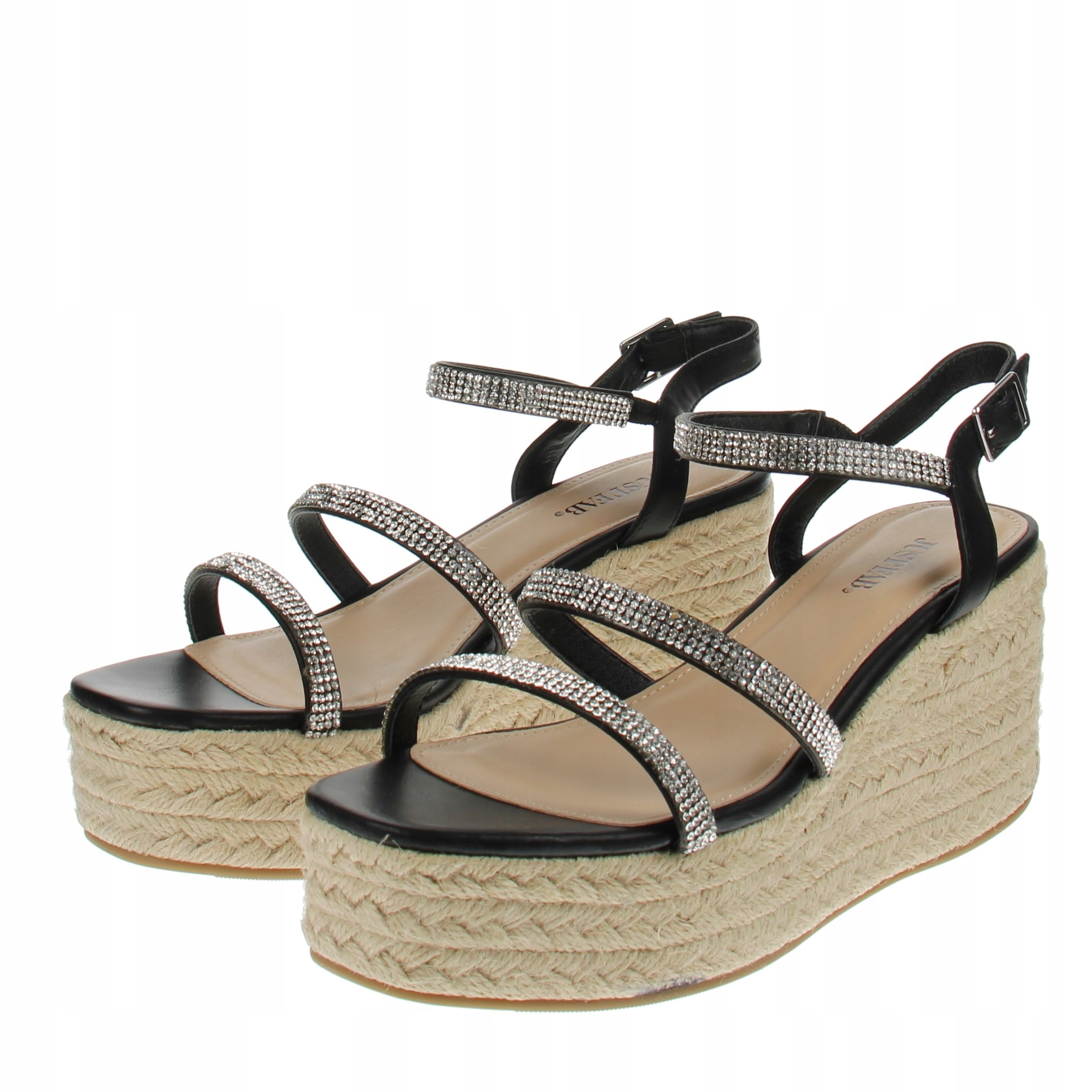 JUSTFAB SANDAŁY ESPADRYLE CZARNE 42 3O3G11*