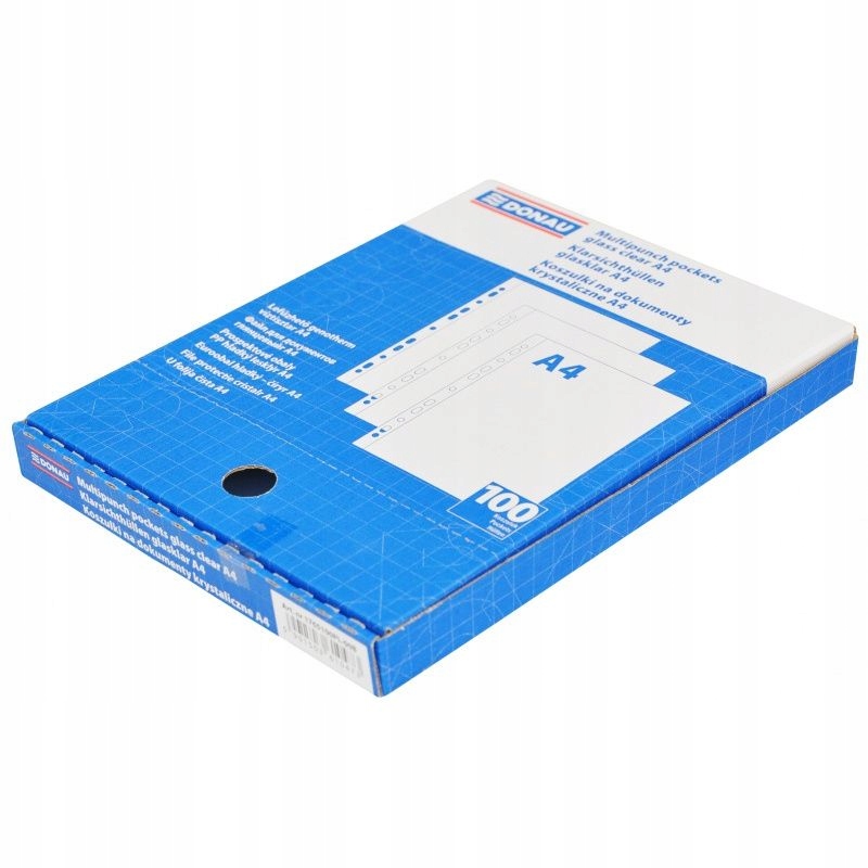 

100x Koszulki krystaliczne na dokumenty A4 Pudełko