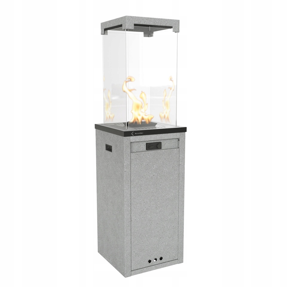 Terasový Ohrievač Kratki Patio 8,2 kW Granito Záhradný Krb Propan Bután