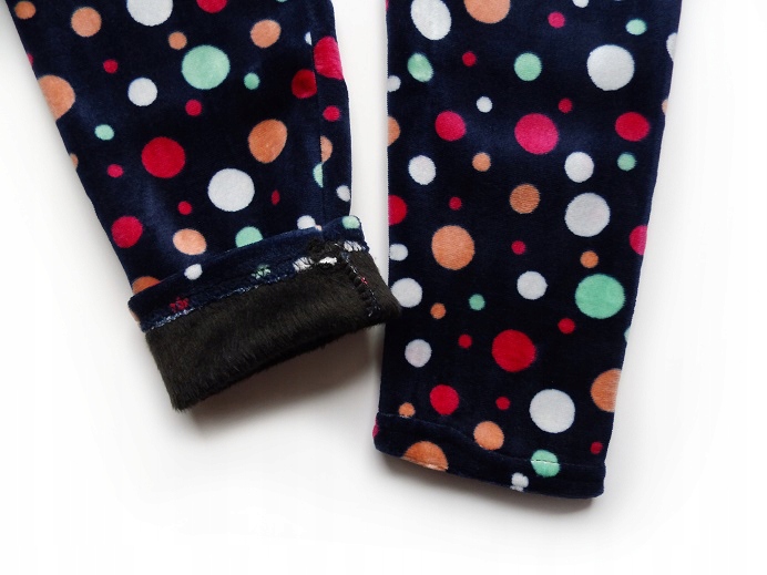 

Legginsy Spodnie Welurowe Na Futerku T9026 110/116