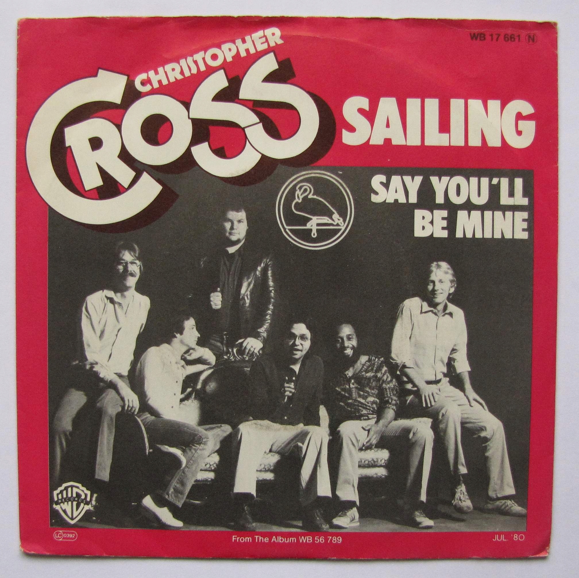 CHRISTOPHER CROSS Sailing ~ 7''SP super stan!!