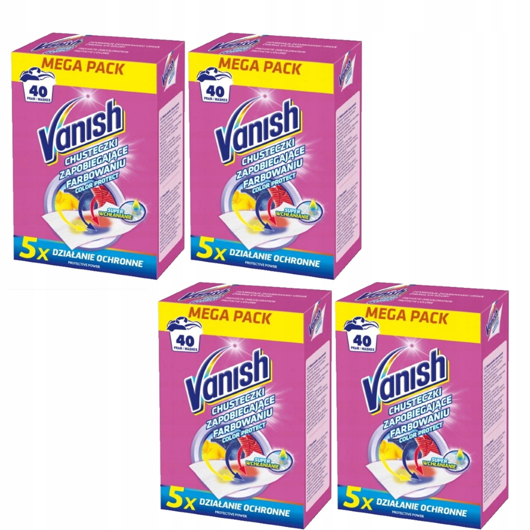 

Vanish Chusteczki Wyłapujące z Prania 160pr