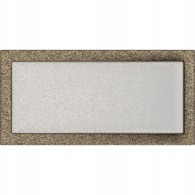 Krbová mřížka ventilace 22x45cm Černá-zlatá