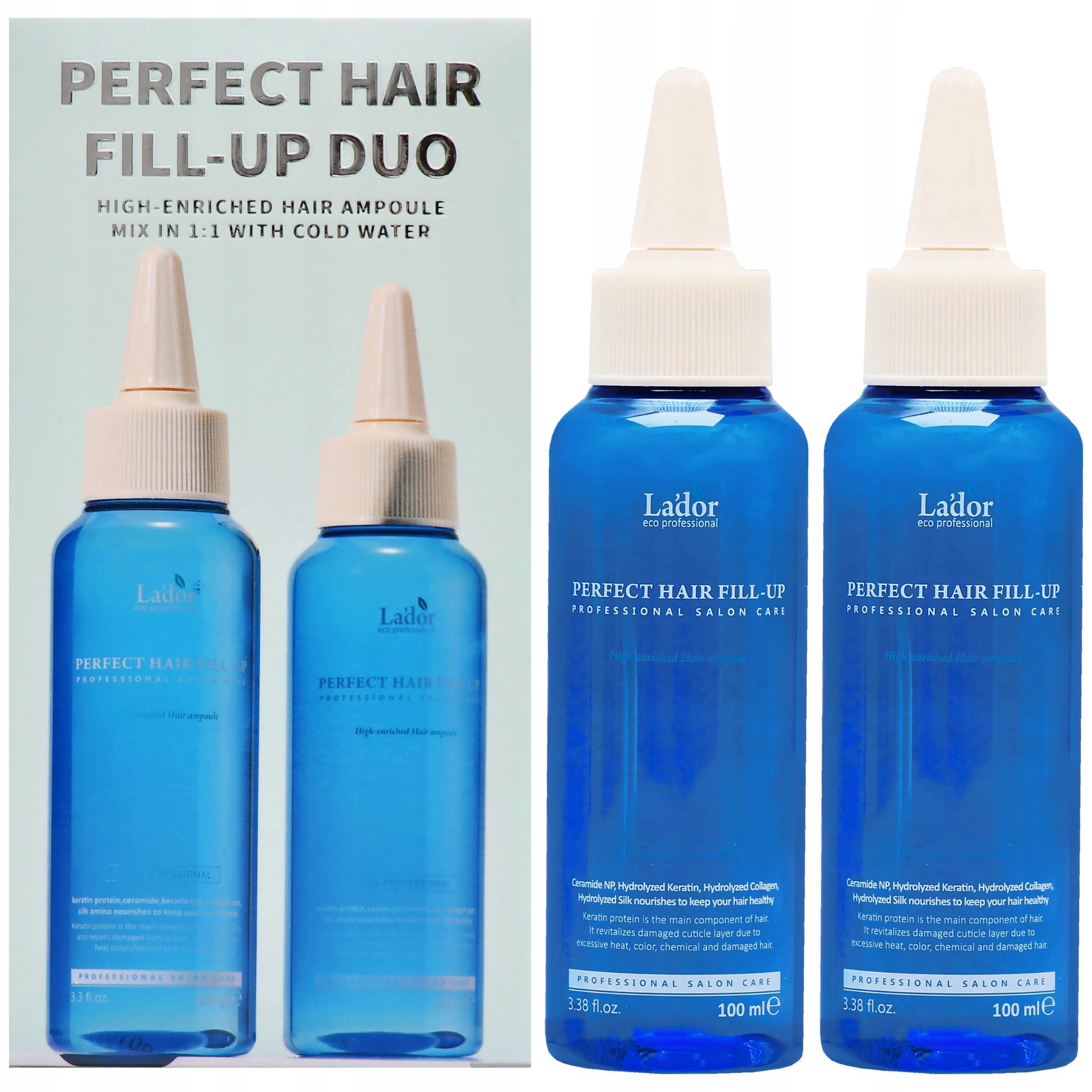 Regenerace vlasů Lador Perfect Fill-Up Duo keratinový kolagen 200 ml