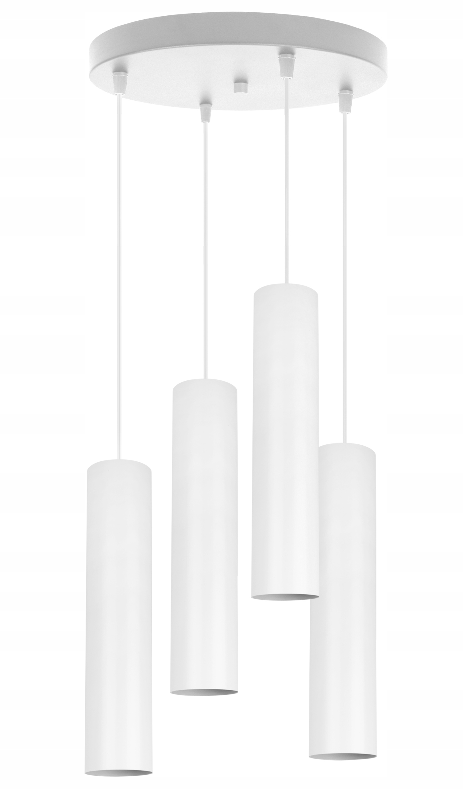 Závěsné Stropní Svítidlo Lustr Bílá Loftová Tuba Elegantní Do Kuchyně Obývacího Pokoje