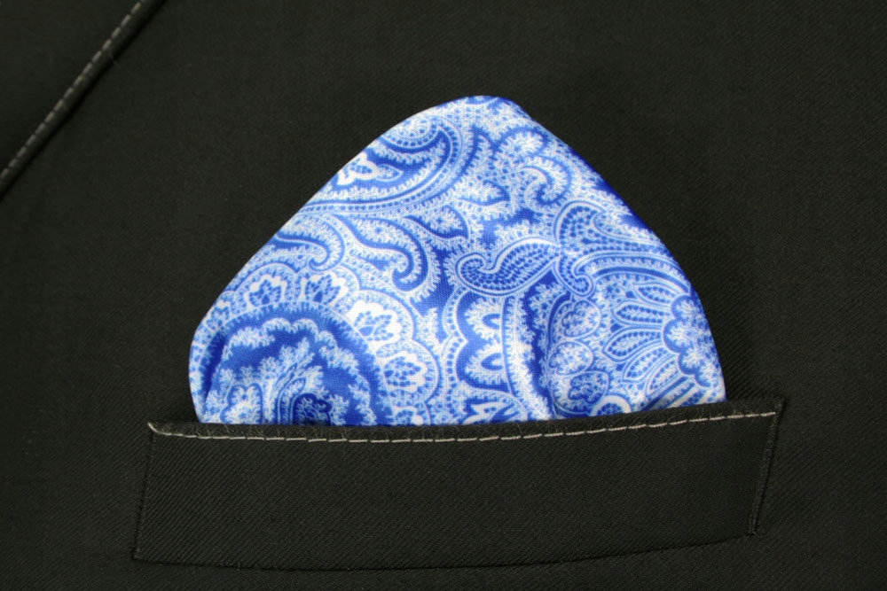 Elegancka Męska Poszetka Wzór Paisley Łezki Alties Materiał dominujący poliester