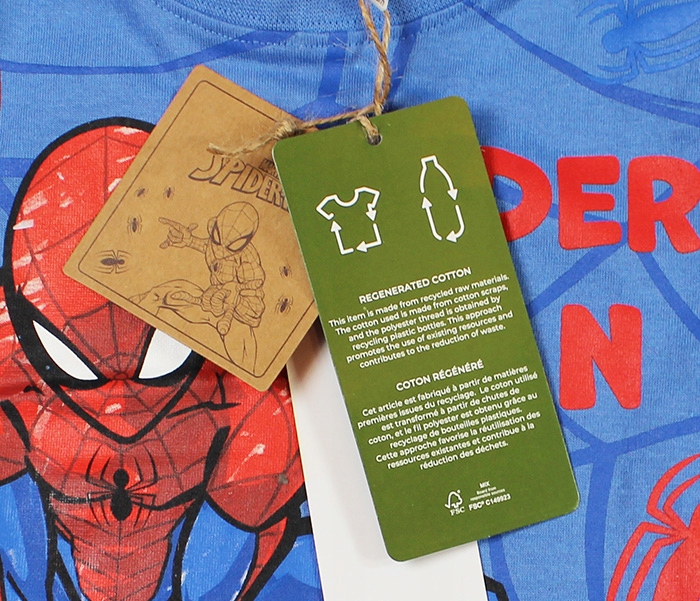 SPIDERMAN MARVEL PIŻAMA CHŁOPIĘCA SPODENKI T-SHIRT KOMPLET EKO BIO 128 8LAT Marka Sun City