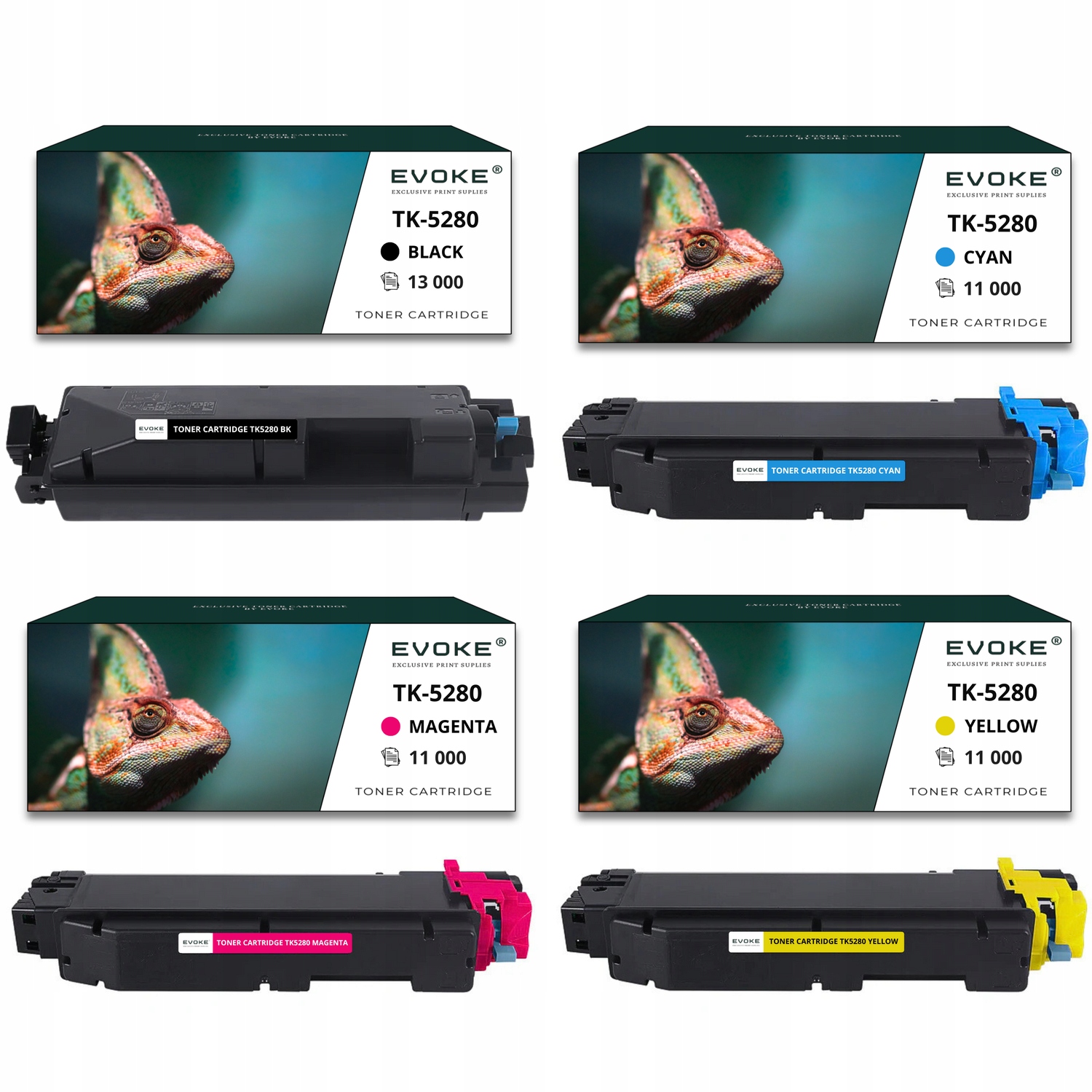 4x toner do drukarki Kyocera TK-5280 Zestaw Cmyk TK5280