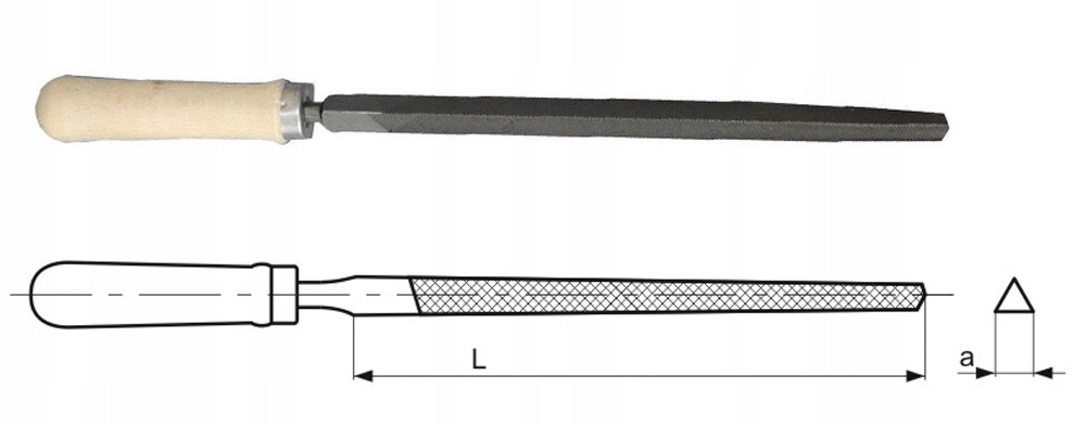 PILNIK DO METALU TRÓJKĄTNY 250/2 RPSe RÓWNIAK Marka inna