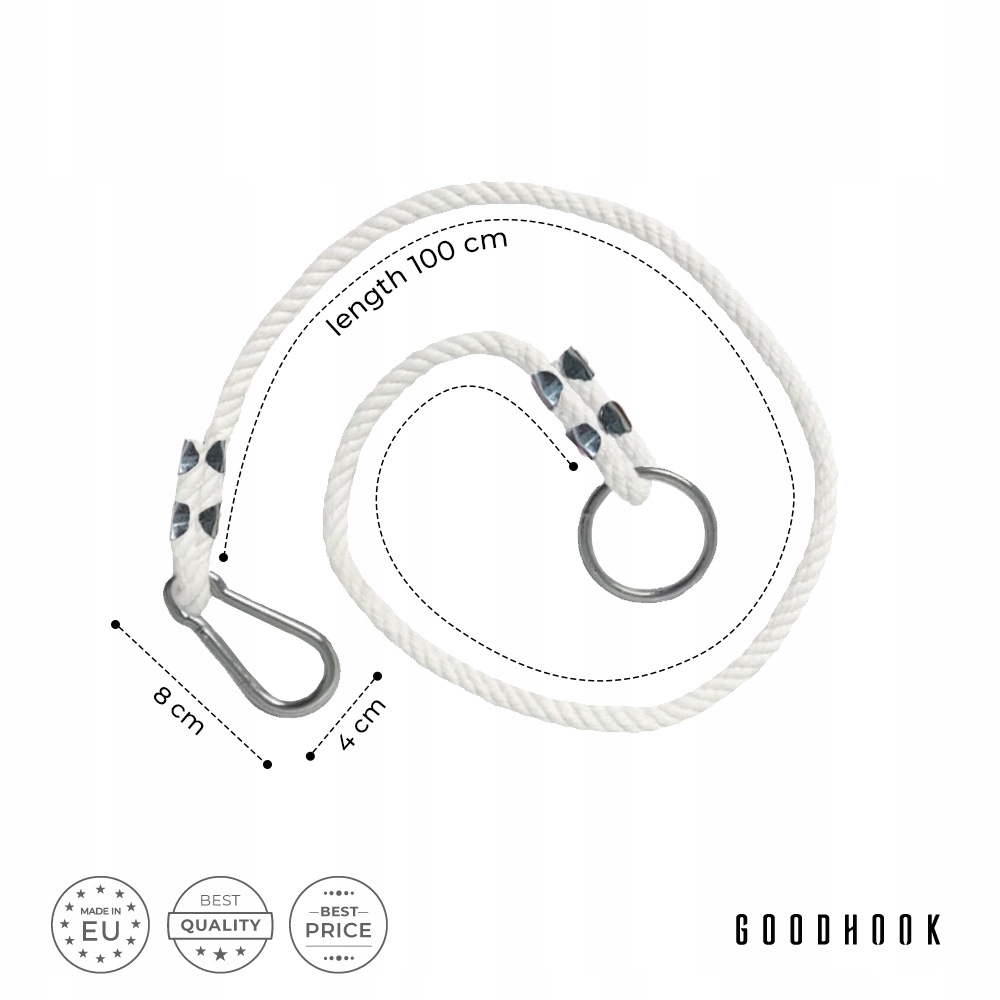 Huśtawka dla dzieci 3w1 PAS BEZPIECZEŃSTWA+HAK+PRZEDŁUŻKA - do domu, ogrodu Materiał drewno