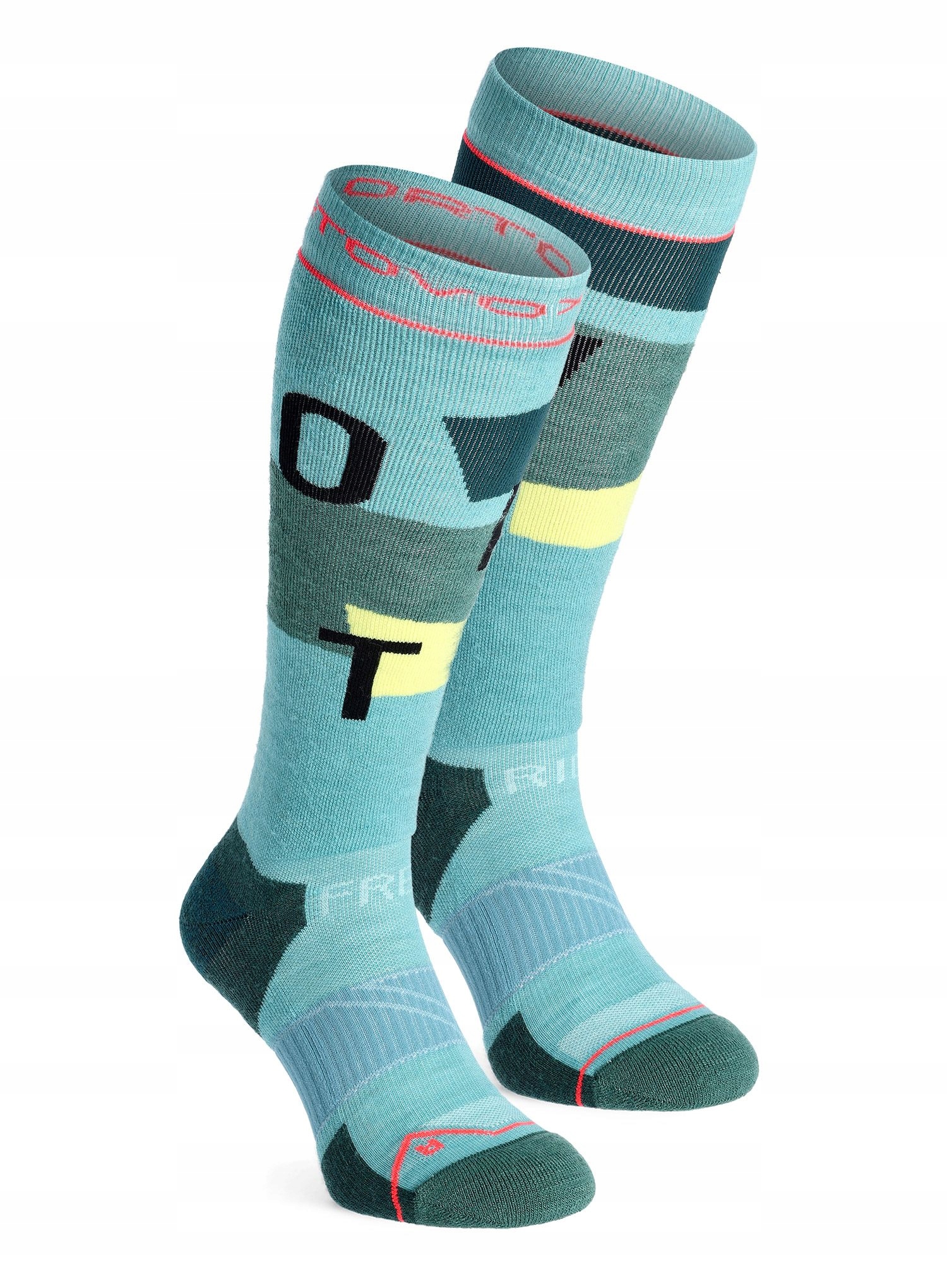Ponožky lyžařské ponožky Ortovox Freeride Long Socks Cozy ice waterfa