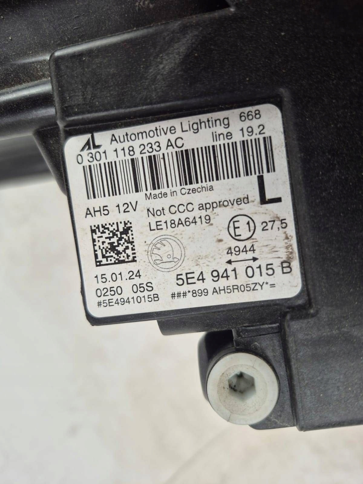 SKODA OCTAVIA IV 4 5E4 20- FULL LED light left front front 5E4941015B
