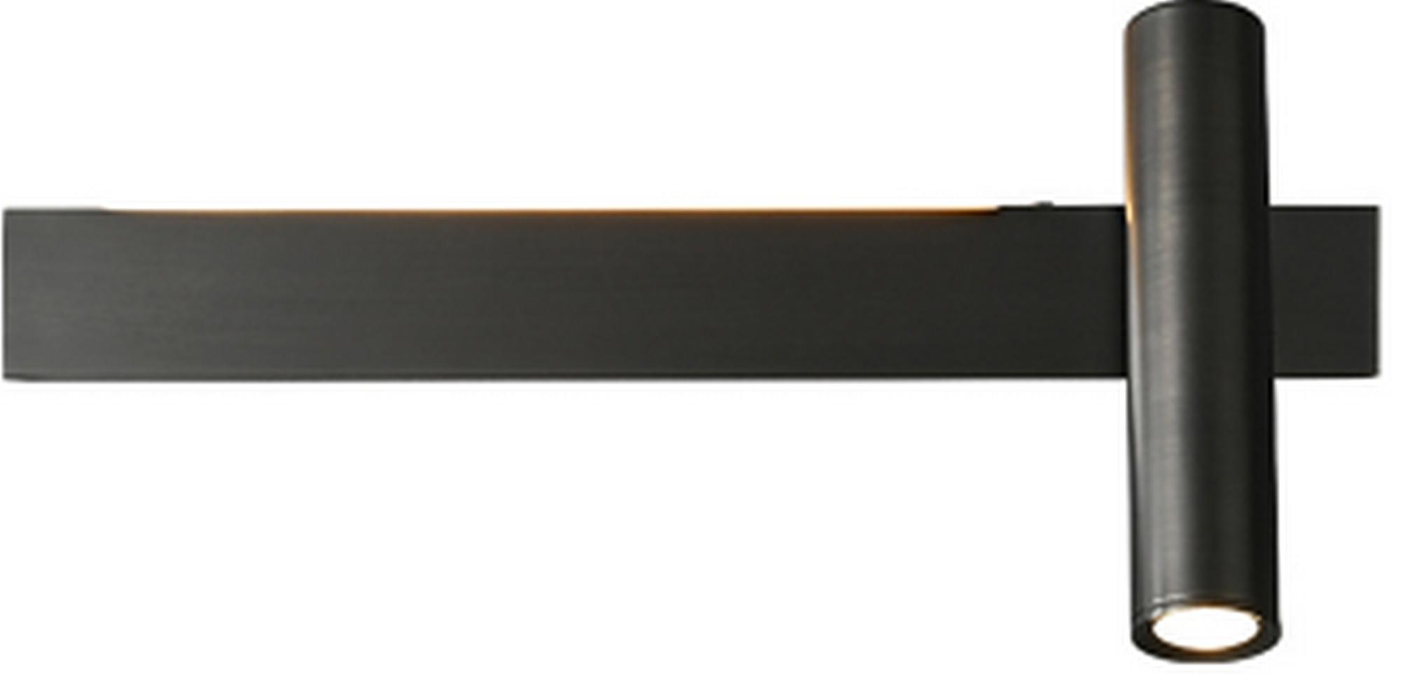 Barra Stylové Moderní Černé Nástěnné Svítidlo 30 cm Pravé