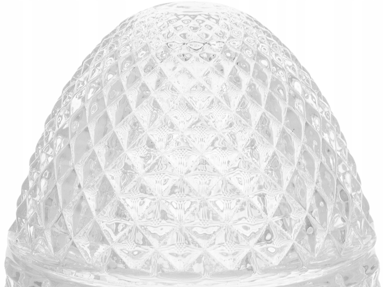 SZKLANY Pojemnik 11,5x8 cm NA WACIKI PŁATKI KOSMETYCZNE Transparentne JAJKO EAN (GTIN) 5902663561674