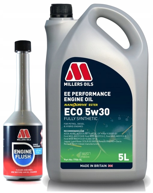 Olej Silnikowy Millers Oils Ee Longlife Eco 5W30 5L Płukanka do silnika