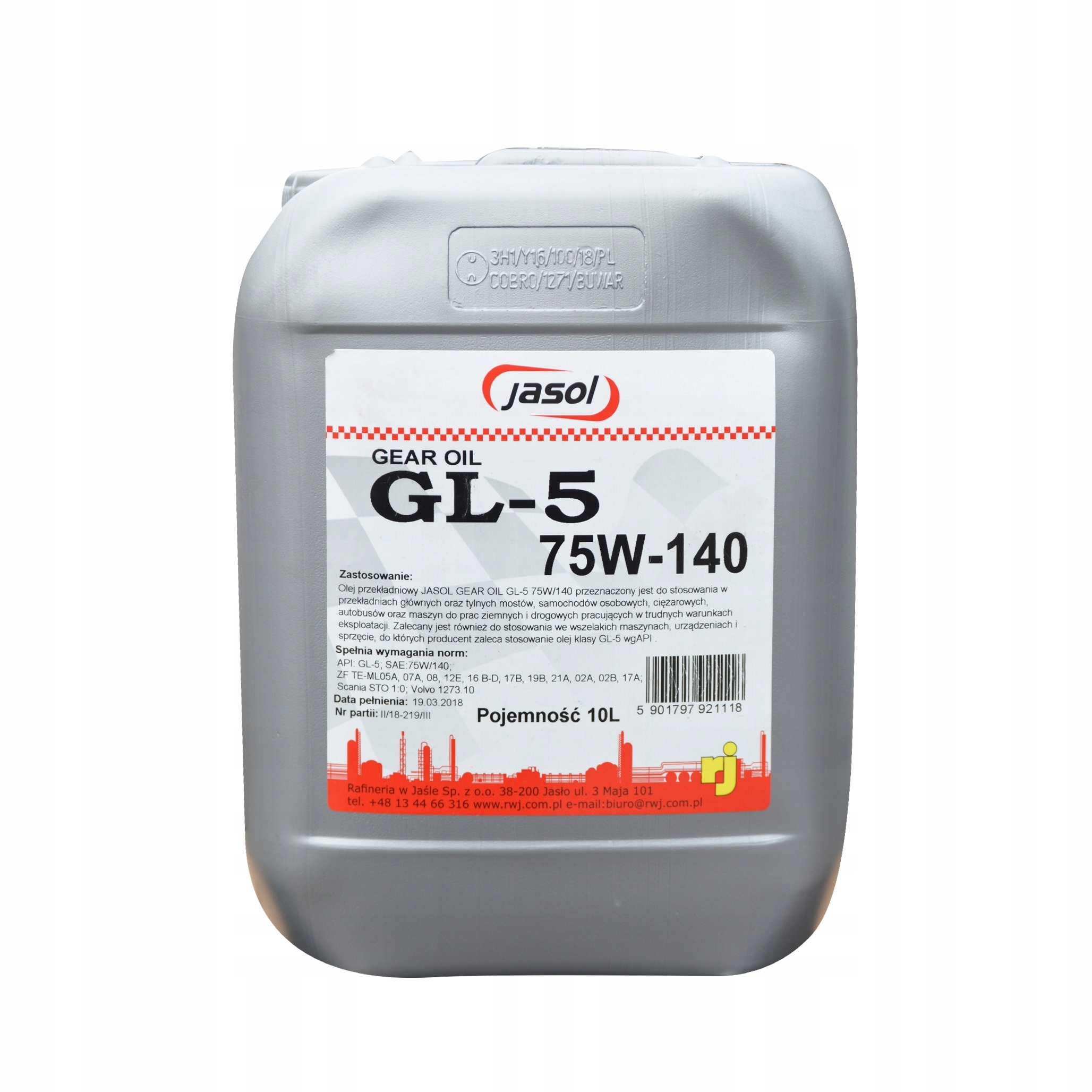 Olej Przekładniowy Hipo GL-5 75W140 10L