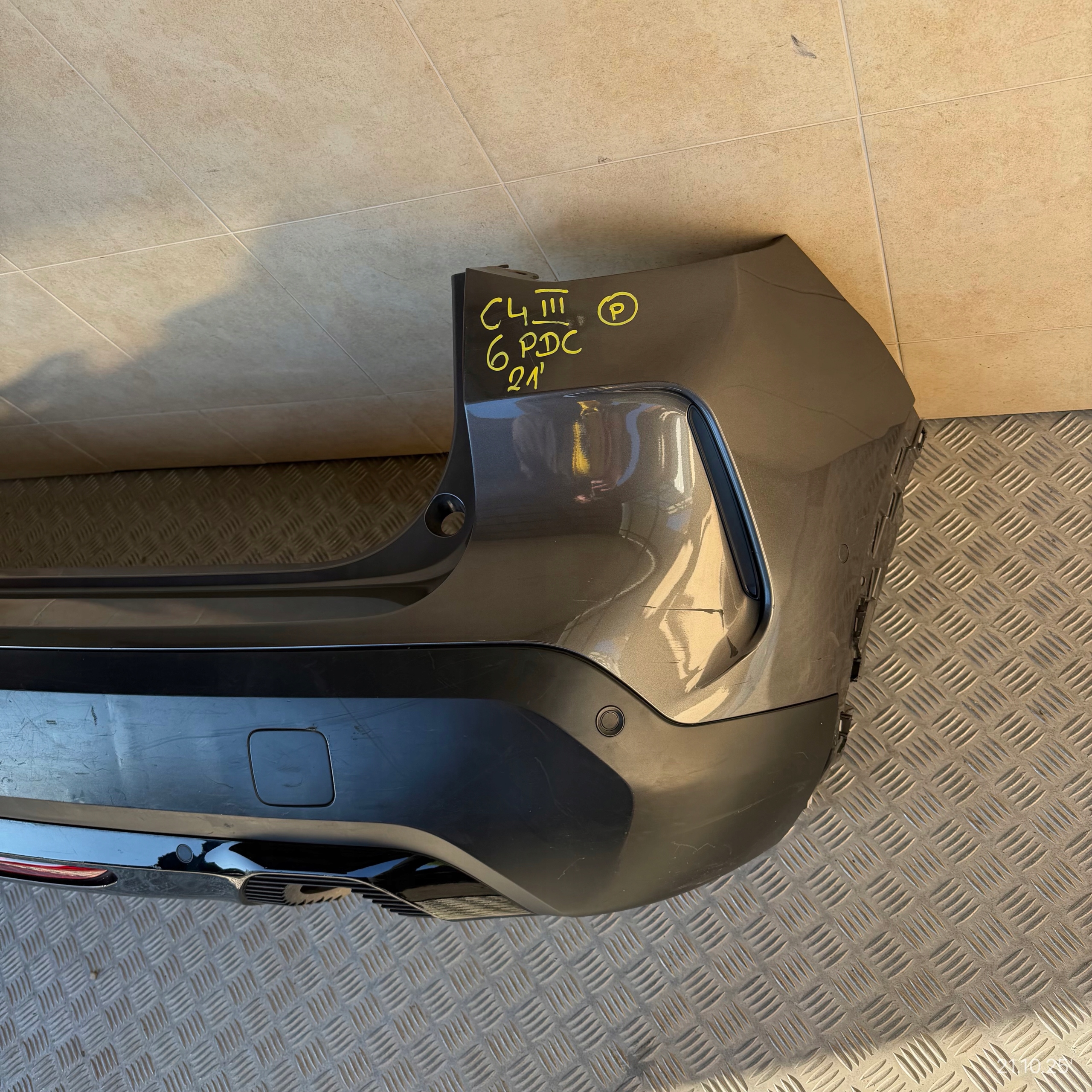 bumper rear complete CITROEN C4 III 2021 ROK 6 PDC