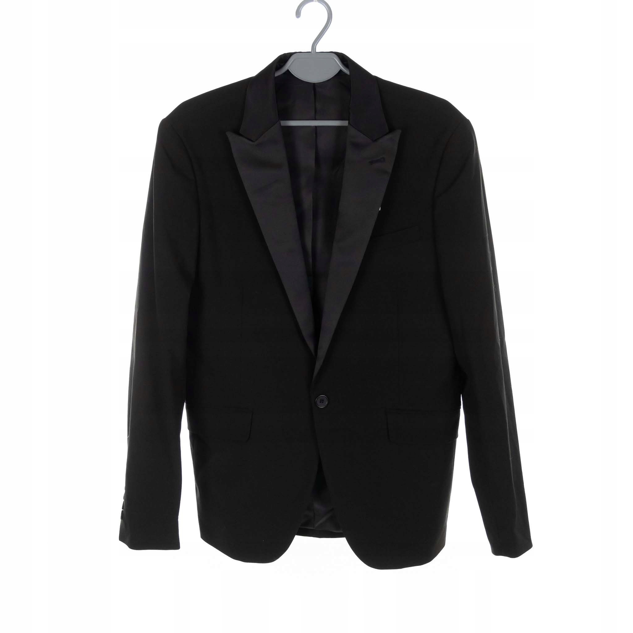 Sako Lindbergh Černé, Jeden Knoflík Slim Fit 48
