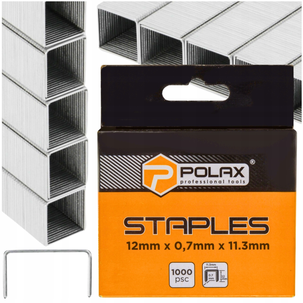 Zszywki Do Takera Tapicerskie 12mm POLAX Mocne