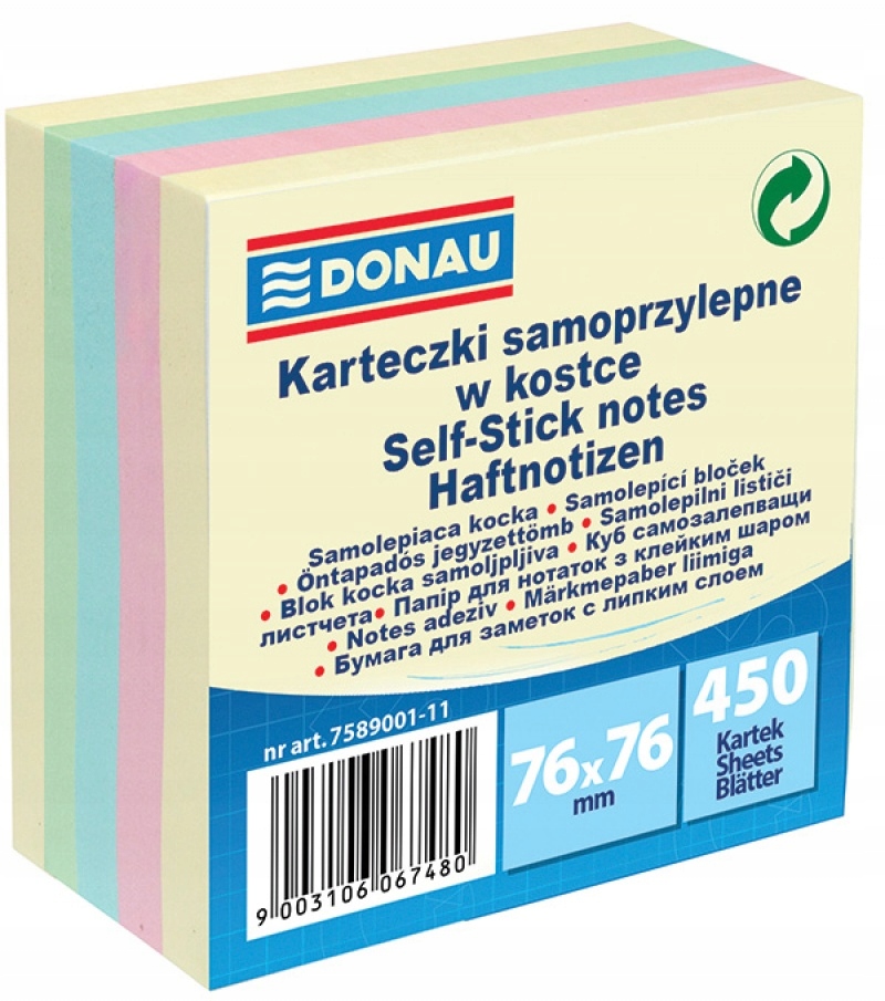 

Kostka samoprzylepna mix bloczek karteczki notes