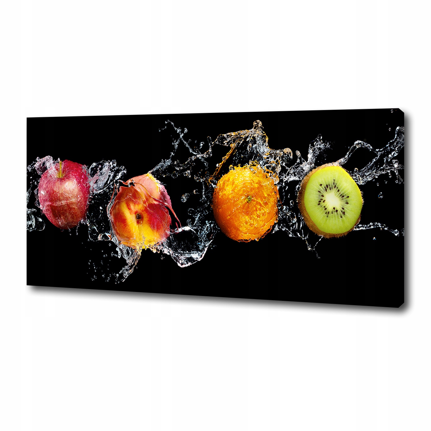 

Foto obraz duży na płótnie Owoce i woda 125x50 cm