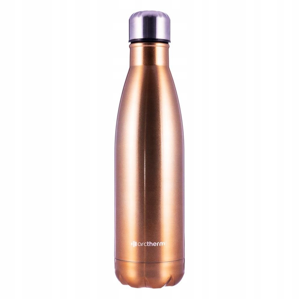 Termální Láhev pevná, Kovová, objem 0,5 l, Termoska barevná, Fajn